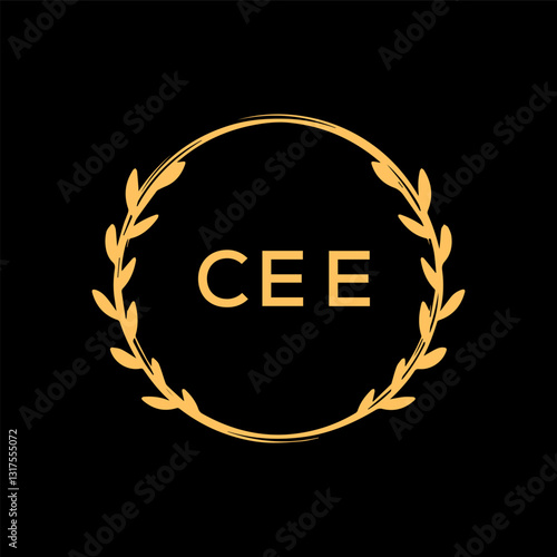 Schilderij op canvas CEE LOGO DESIGN VECTOR TEMPLATE