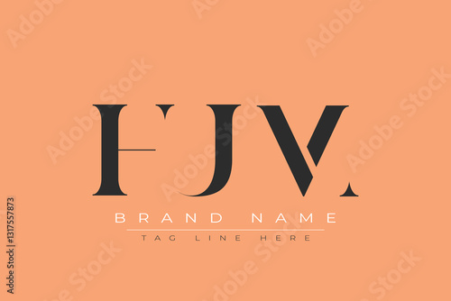 HUM abstract letter logo design. This logo is designed by three abstract letters.