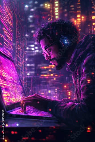 Ai generate concept. Artificial Intelligence Content Generator tool. Computer chip processor technology for AI assistant to graphic design, translate language, chat bot, generate images, write code