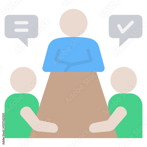 Meeting Flat Icon