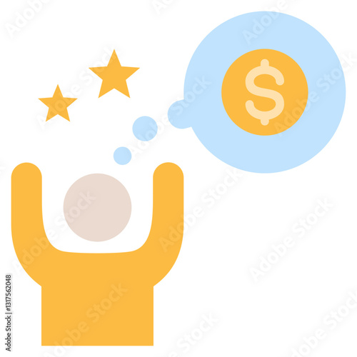 Expectation Flat Icon