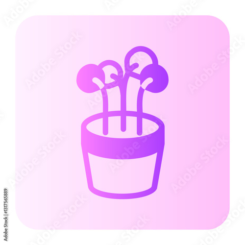 Cress gradient icon