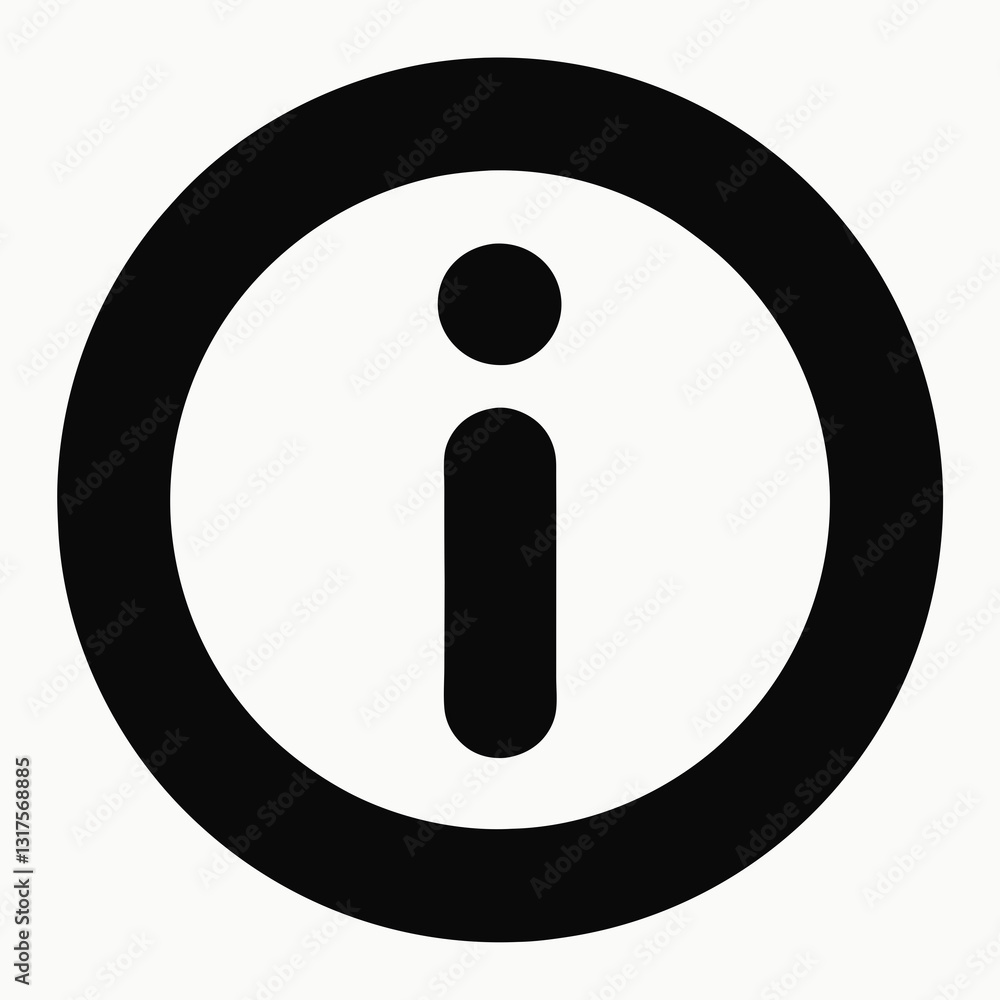 black information symbol with lowercase 'i' inside a circle in simple design
black information symbol with lowercase 'i' inside a circle in simple design