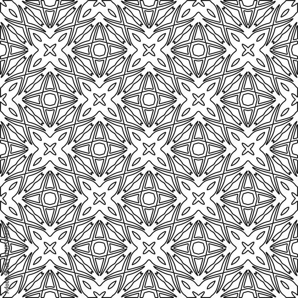 Linear pattern. Digital design.Black and white pattern for web page, textures, card, poster, fabric, textile.Linear Wallpaper Image.Repeating ornament. Linear pattern. Digital design.Black and white pattern for web page, textures, card, poster, fabric, textile.Linear Wallpaper Image.Repeating ornament.