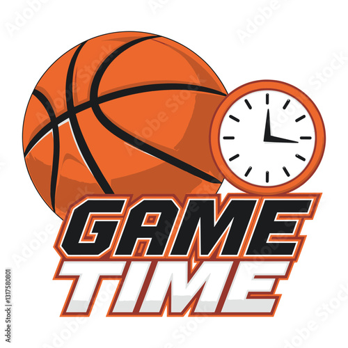 Game Time T Shirt Design Basketball