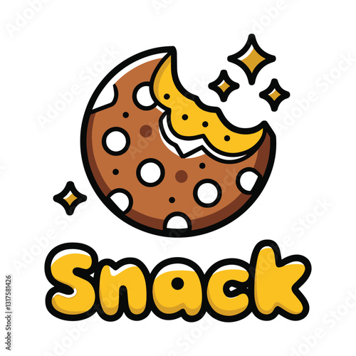 Snacks T Shirt Design Cookie