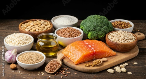 Health-boosting foods high in Omega-3, essential for reducing inflammation and improving vitality.