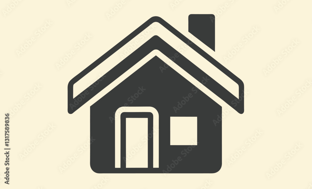 Home icon silhouette isolated on white background, web home flat icon for apps and websites Home icon silhouette isolated on white background, web home flat icon for apps and websites