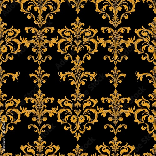 seamless damask pattern