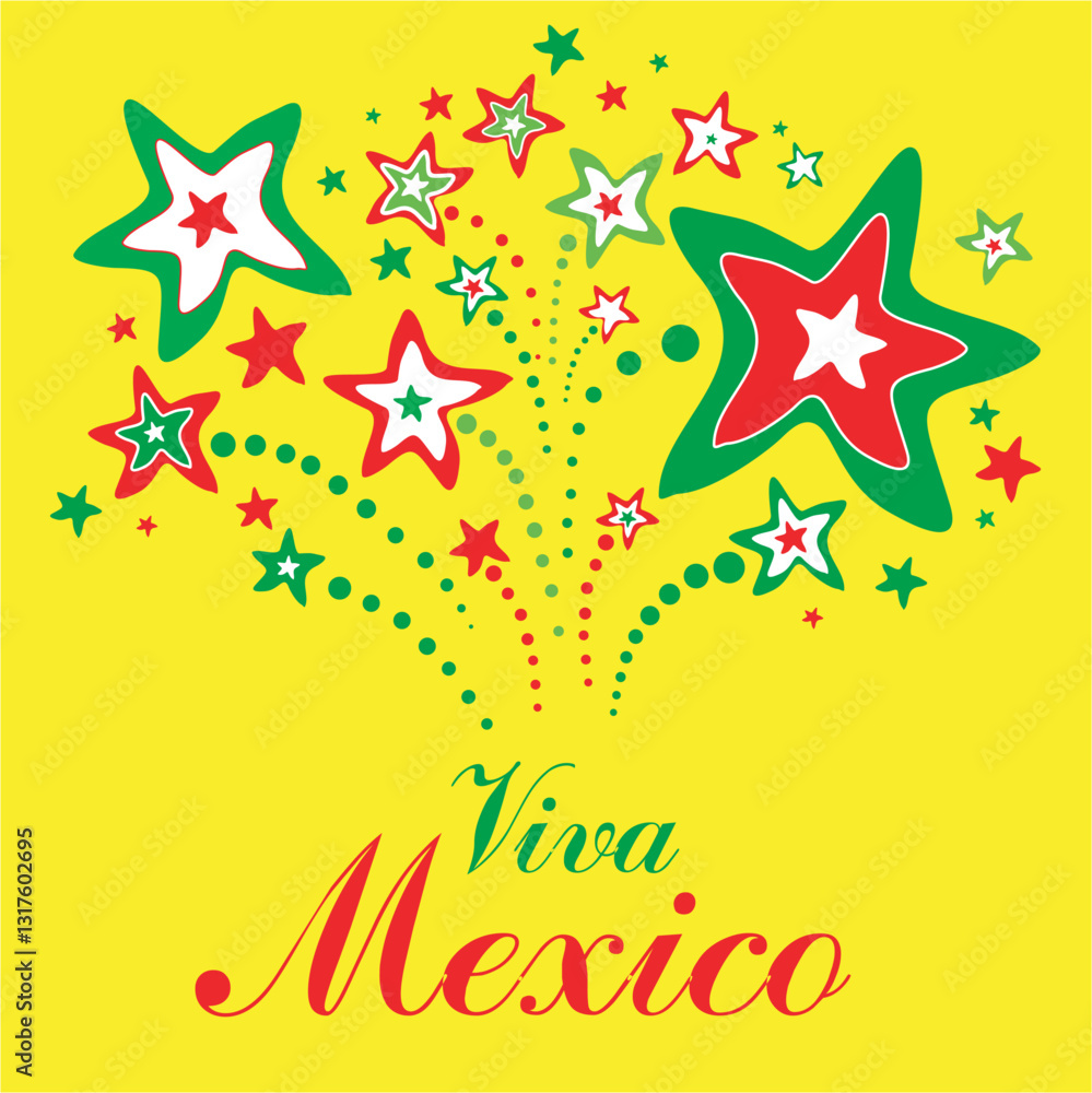 Obraz premium Viva Mexico. Vector Illustration