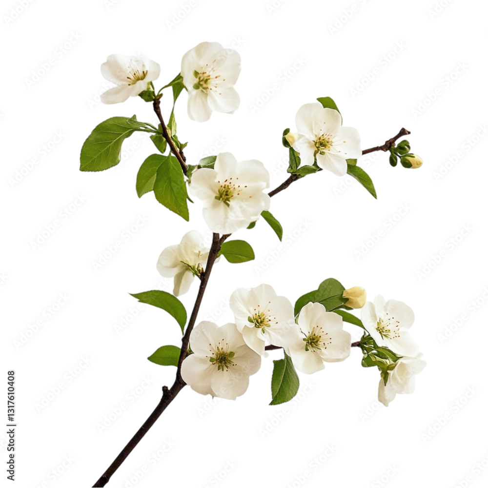 Fototapeta premium White Blossoms Spring Branch Nature Beauty Flowers