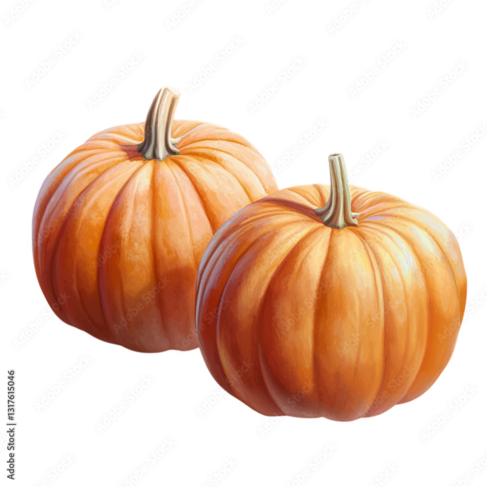 Obraz premium pumpkins isolated on transparent background
