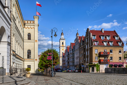 Wallpaper Mural Glogow, Poland. Old houses in front of Town Hall on Rynek square Torontodigital.ca