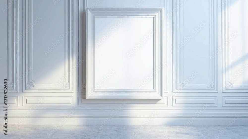Fototapeta premium blank frame in gallery