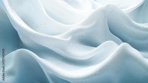 White abstract background with waves. Creative Architectural Concept
