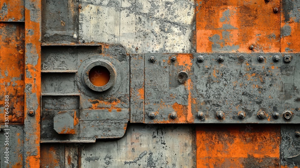 Cement texture background in rust and gray tones for industrial design or abstract artwork applications Cement texture background in rust and gray tones for industrial design or abstract artwork applications