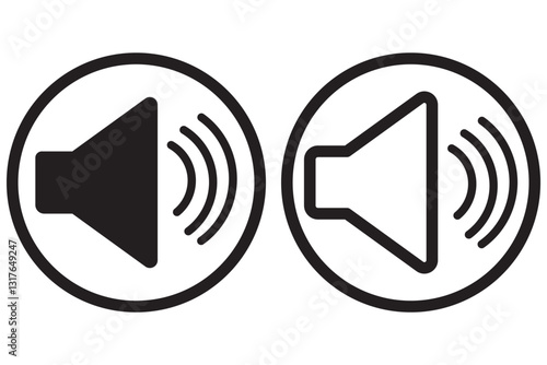 Wallpaper Mural Sound off vector icon. Mute button speaker. Volume sign.  Torontodigital.ca