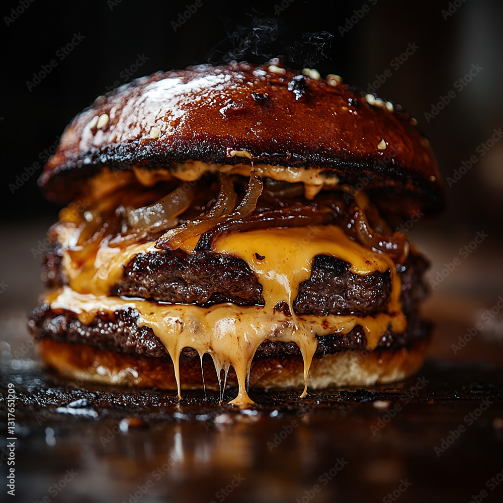 burger frais - IA Generated