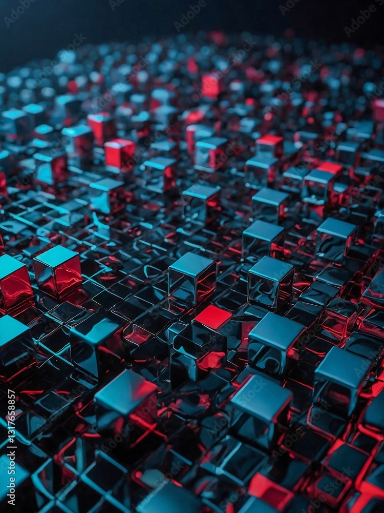 Obraz premium Abstract 3D cubes design.