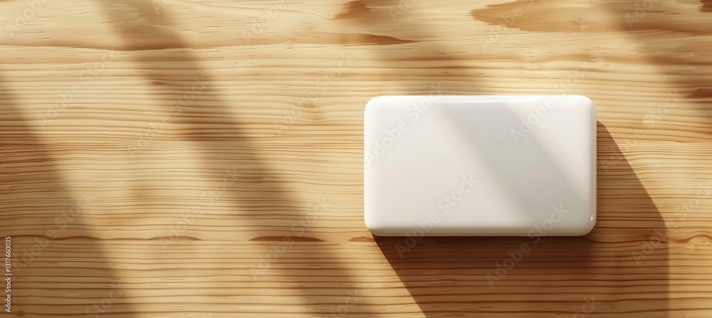 Elegant corporate business card displayed on rustic wooden table, showcasing professional design Elegant corporate business card displayed on rustic wooden table, showcasing professional design