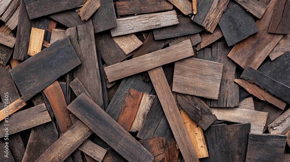 Assorted Dark Wood Pieces Assorted Dark Wood Pieces