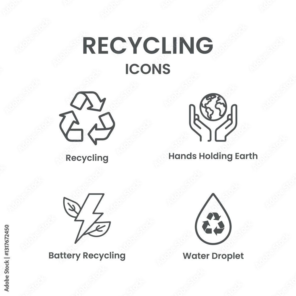 Eco-Friendly Recycling Icons Set,recycling, waste management, trash container, garbage disposal unit, clean energies, trash,recycling icons, eco-friendly design, sustainability symbols, green energy Eco-Friendly Recycling Icons Set,recycling, waste management, trash container, garbage disposal unit, clean energies, trash,recycling icons, eco-friendly design, sustainability symbols, green energy