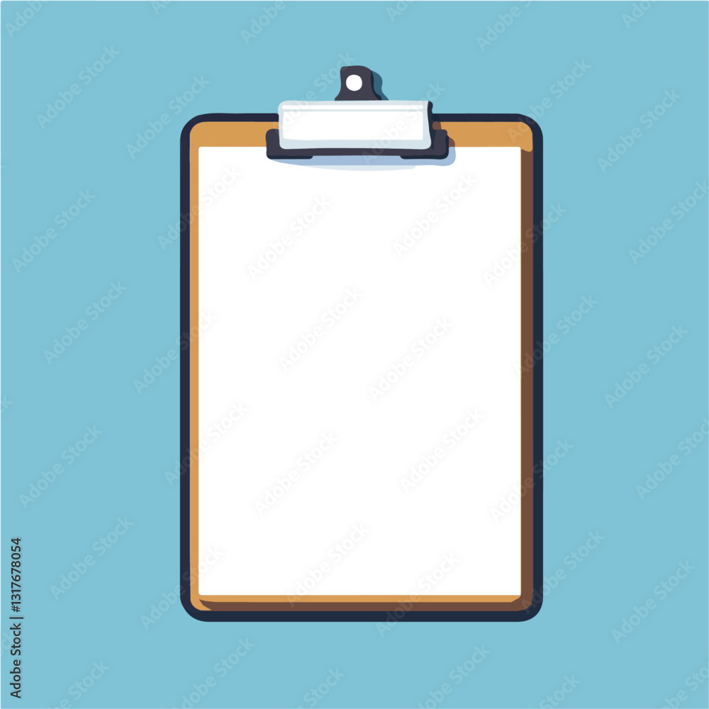 2D flat vector illustration Clipboard icon isolated on a white background.
2D flat vector illustration Clipboard icon isolated on a white background.