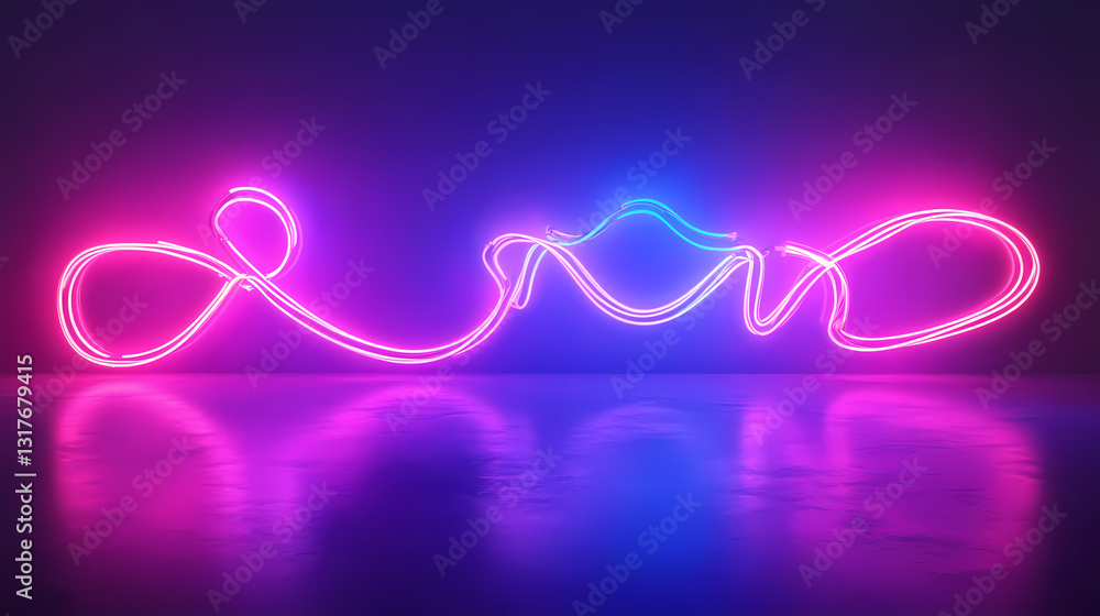 Blue and pink fast motion neon. Neon Illumination. Illustration Blue and pink fast motion neon. Neon Illumination. Illustration