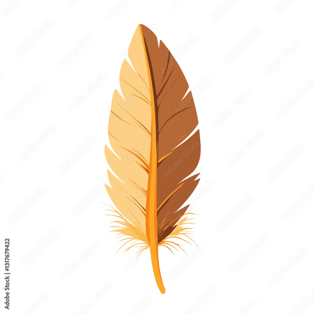 2D flat vector illustration Feather icon isolated on a white background.
2D flat vector illustration Feather icon isolated on a white background.