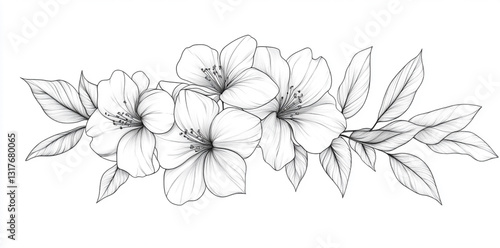 hand drawn flower