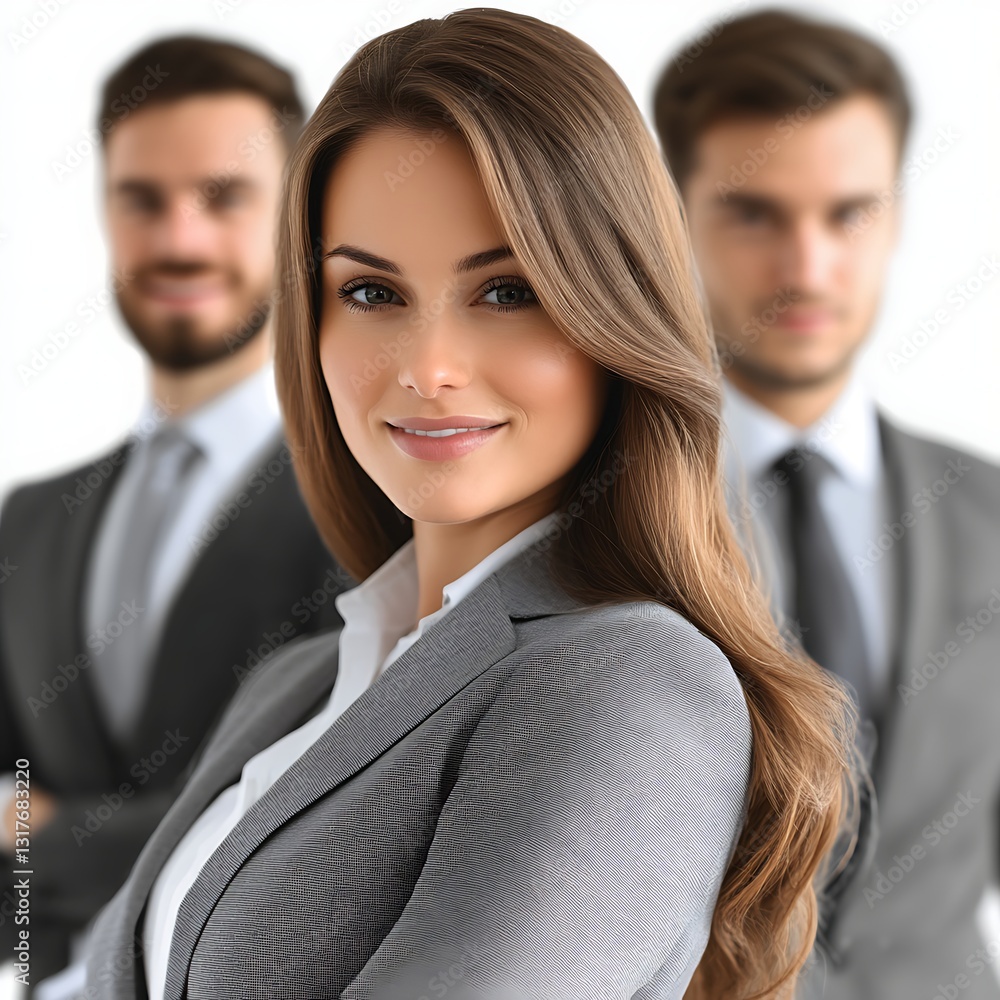 Team of business people standing together, smiling Team of business people standing together, smiling
