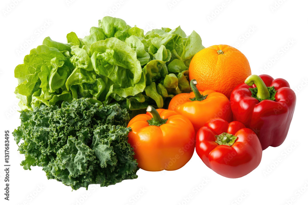 Fresh assorted vegetables and fruit close-up Fresh assorted vegetables and fruit close-up