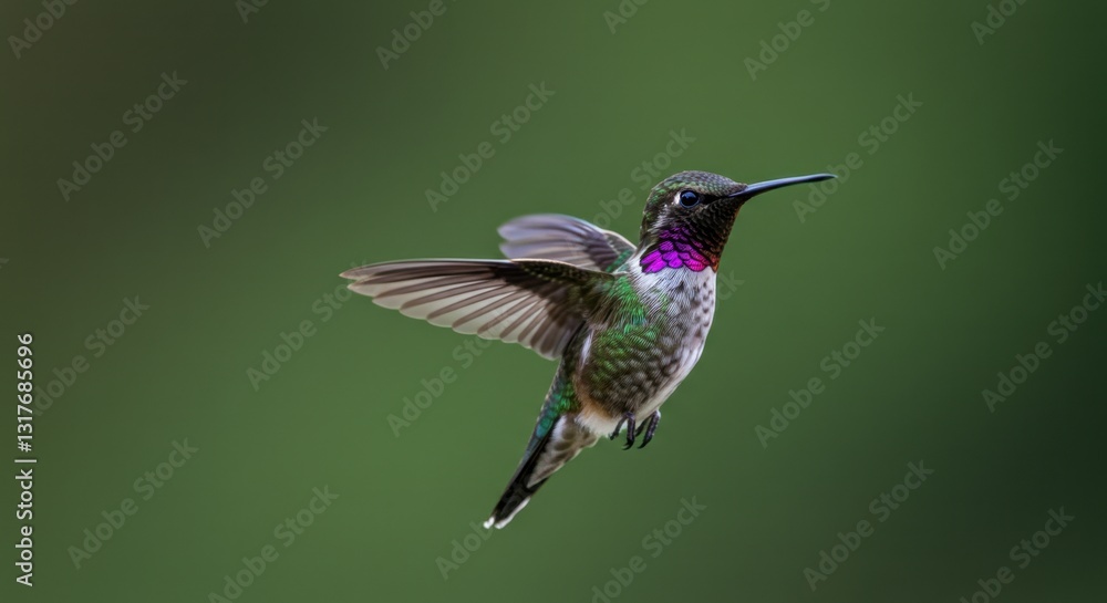 Frozen Hummingbird in Mid-Flight Frozen Hummingbird in Mid-Flight