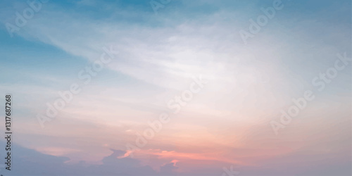 sunset sky with clouds