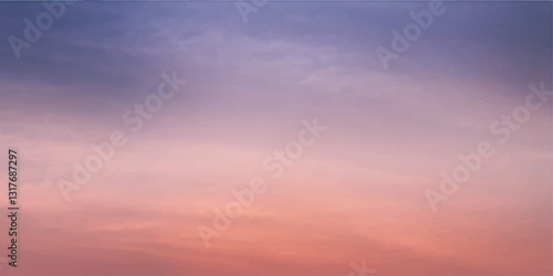 clouds in the sky with sunset 