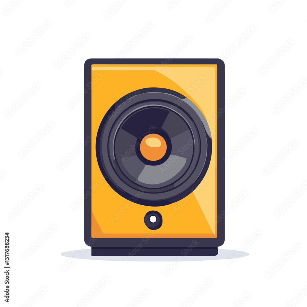 2D flat vector illustration Speaker icon isolated on a white background.
2D flat vector illustration Speaker icon isolated on a white background.