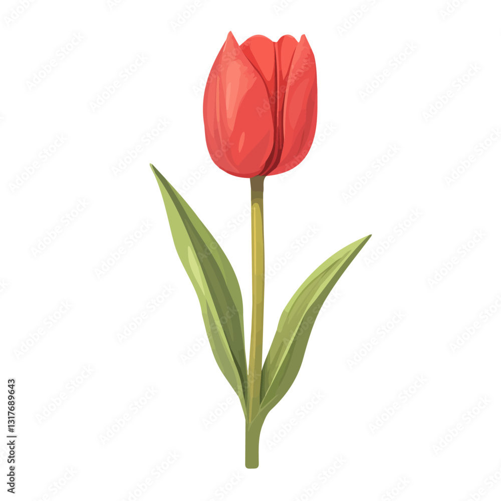 2D flat vector illustration Tulip icon isolated on a white background.
2D flat vector illustration Tulip icon isolated on a white background.