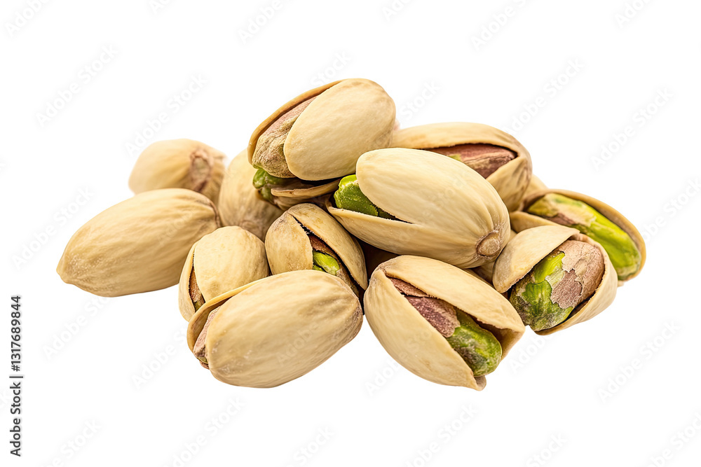 Close-up pistachios isolated on transparent background Close-up pistachios isolated on transparent background