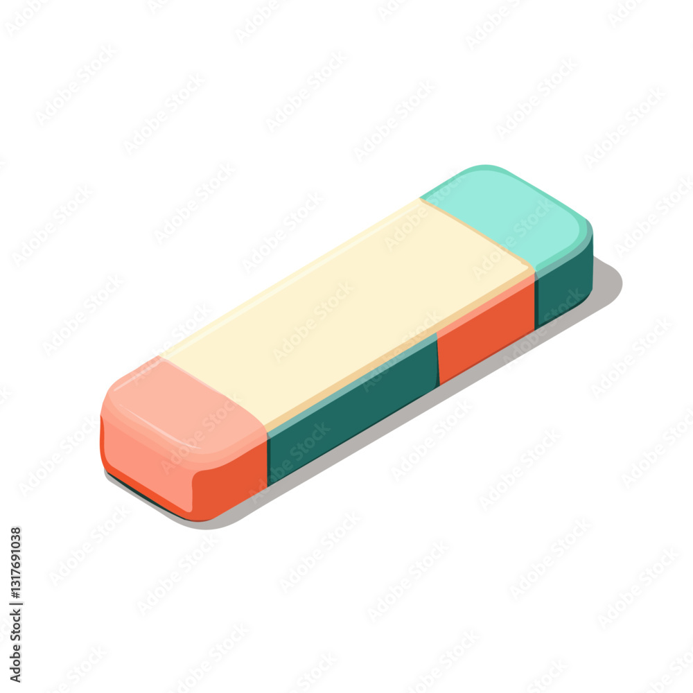 2D flat vector illustration Eraser icon isolated on a white background.
2D flat vector illustration Eraser icon isolated on a white background.