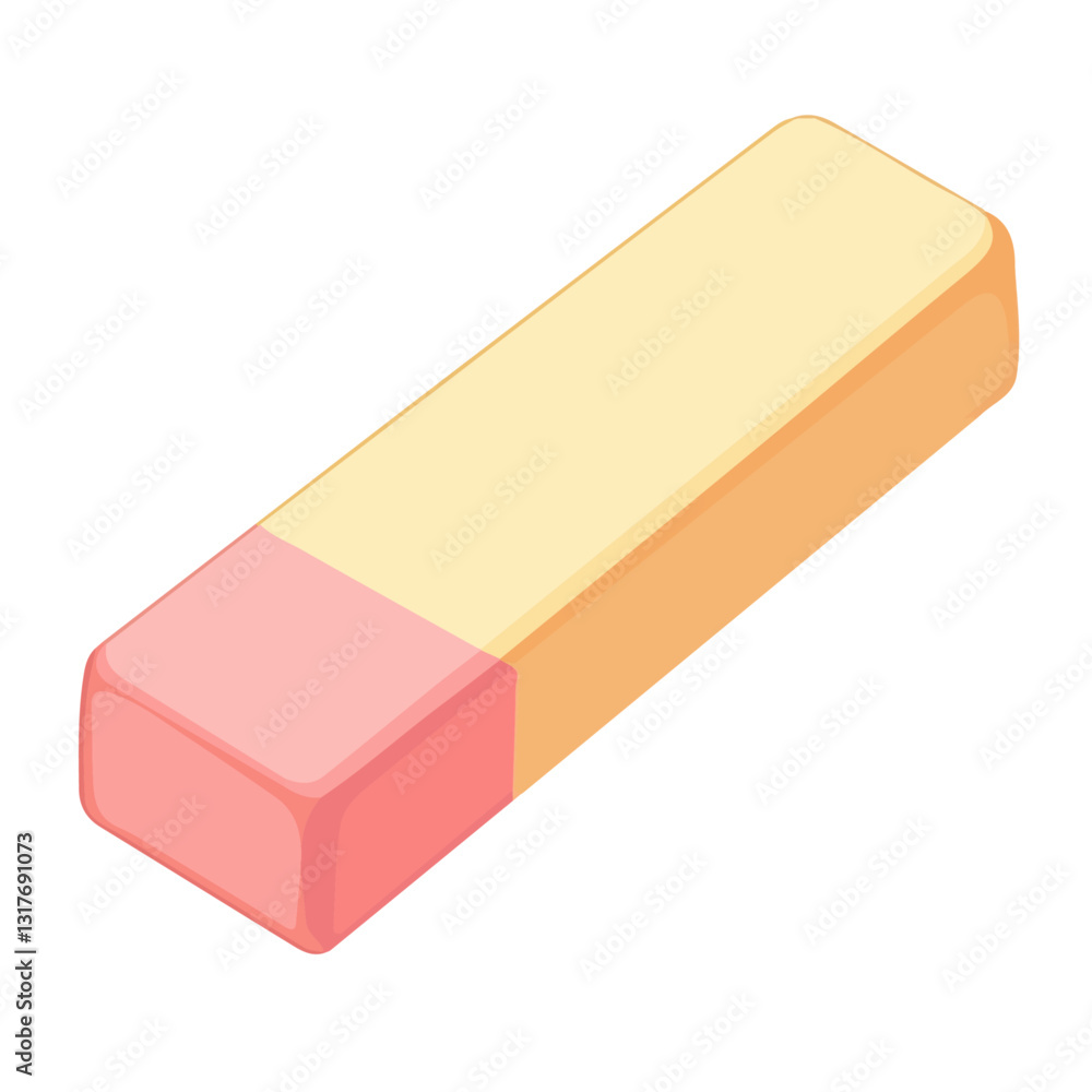 2D flat vector illustration Eraser icon isolated on a white background.
2D flat vector illustration Eraser icon isolated on a white background.