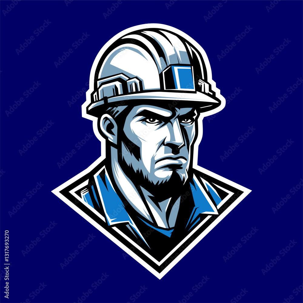 Construction Worker Logo Construction Worker Logo