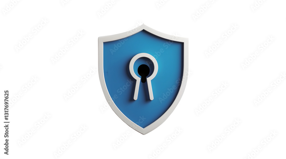 Secure Shield Icon with Keyhole: Protection, Security, and Safety Symbol for Digital and Physic Secure Shield Icon with Keyhole: Protection, Security, and Safety Symbol for Digital and Physic