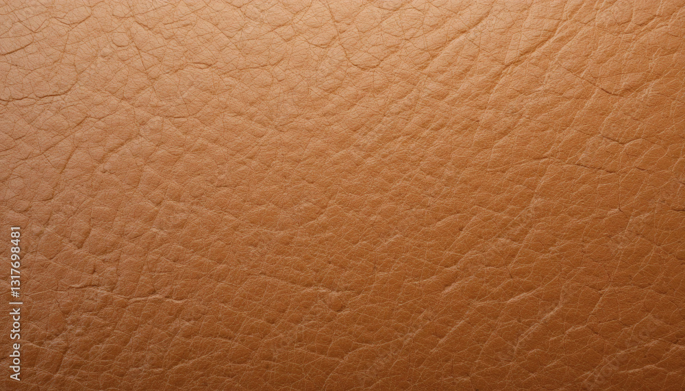 Fototapeta premium Pixel leather texture with smooth, soft tan tones and distinct stitching details, displayed from different angles on a white background.