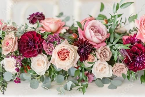 Captivating Modern Cover Design with Pastel Floral Pattern, Perfect for Wedding Invitations and More