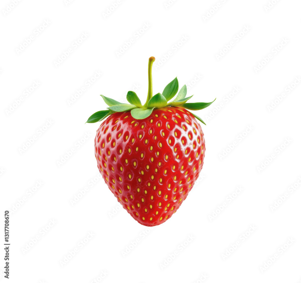 Fresh Ripe Red Strawberry with Green Leaves and Yellow Seeds Natural Organic Berry Fruit Photography Isolated on Transparent and White Background Fresh Ripe Red Strawberry with Green Leaves and Yellow Seeds Natural Organic Berry Fruit Photography Isolated on Transparent and White Background