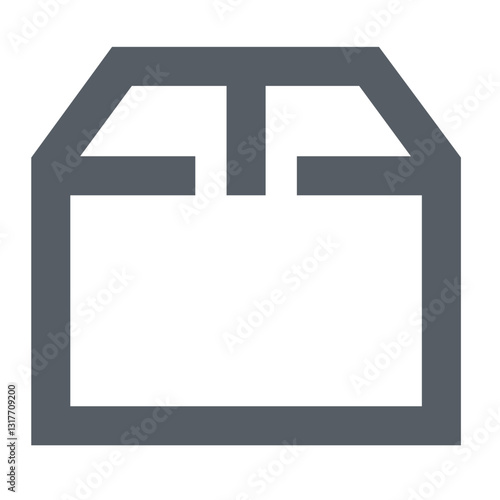 A Sturdy Grey Cardboard Box Symbolizes Secure Delivery And Reliable Shipping With A Simple Minimalist Design And Clean Lines