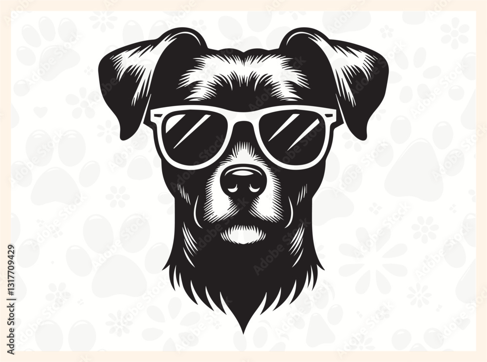 Fototapeta premium High Quality Dog Silhouette Clipart in Creative Style