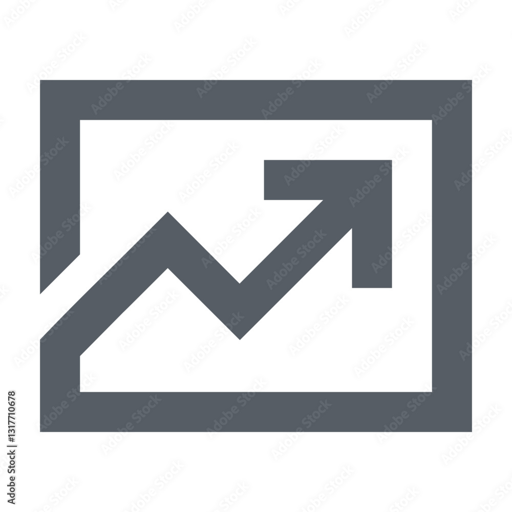 Upward Trend Representing Growth And Success In A Simple Gray Minimalist Design Upward Trend Representing Growth And Success In A Simple Gray Minimalist Design