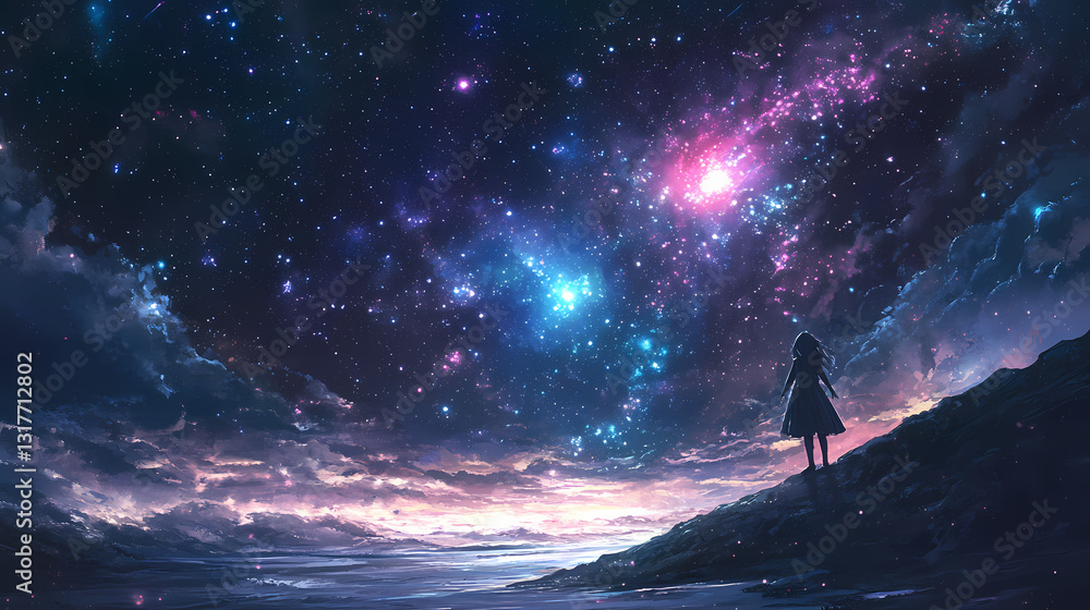 Fototapeta premium resplendent celestial explosion