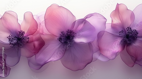 pink flower on white background
